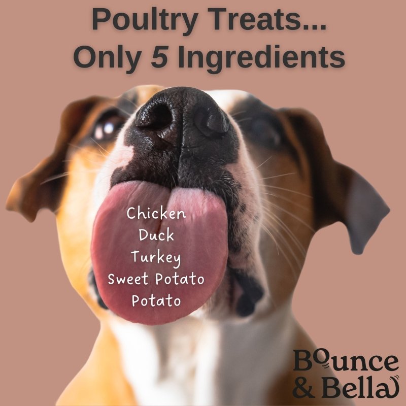 **Discounted Multipack** - 3 Packs - 2 Poultry (500g) & 1 Fish (500g) for only £27.97 (save £8 on the normal price!) - 1x Grain Free Ultimate Fish & 2x Poultry Training Treats for Dogs