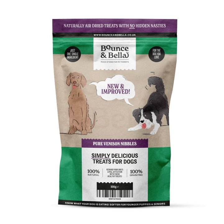 **Discounted Multipack** - 5 Packs for only £32.95 (save £12 on the normal price) - Pure Venison Nibbles – Just One Ingredient