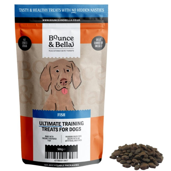 Grain Free Ultimate Training Treats for Dogs Fish 500g – Bounce