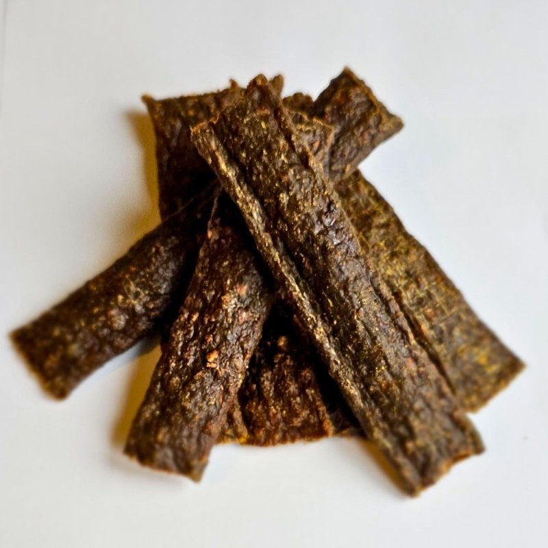 Natural Venison Strips, low fat, hypoallergenic chews for all ages (from the Tasting Platter)