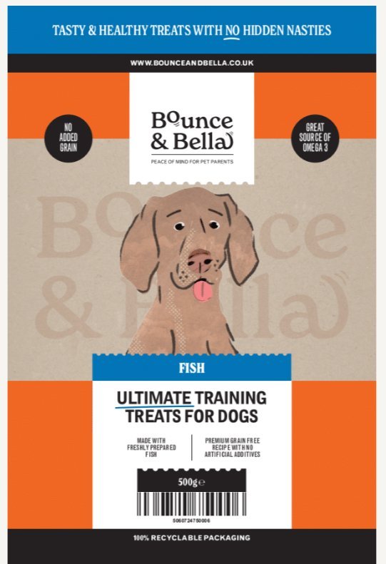 16 Packs of 500g for only £99.99 - Grain Free Ultimate Fish Treats for Dogs - Perfect for Pet Professionals