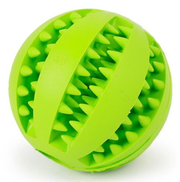 Green treat dispenser ball