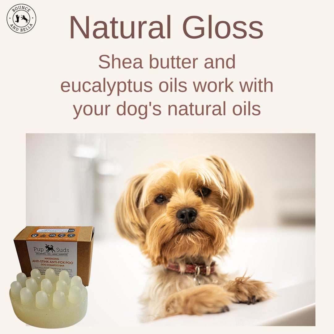 Natural gloss Anti-Stink Massaging Dog Shampoo Bar