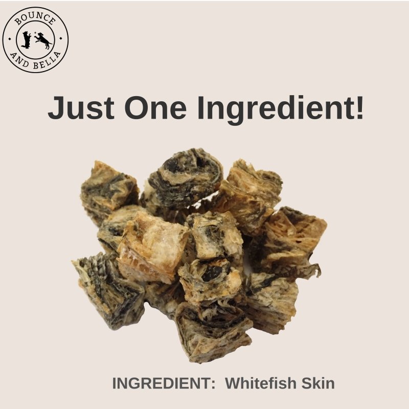 Only Ingredient: Whitefish Skin!