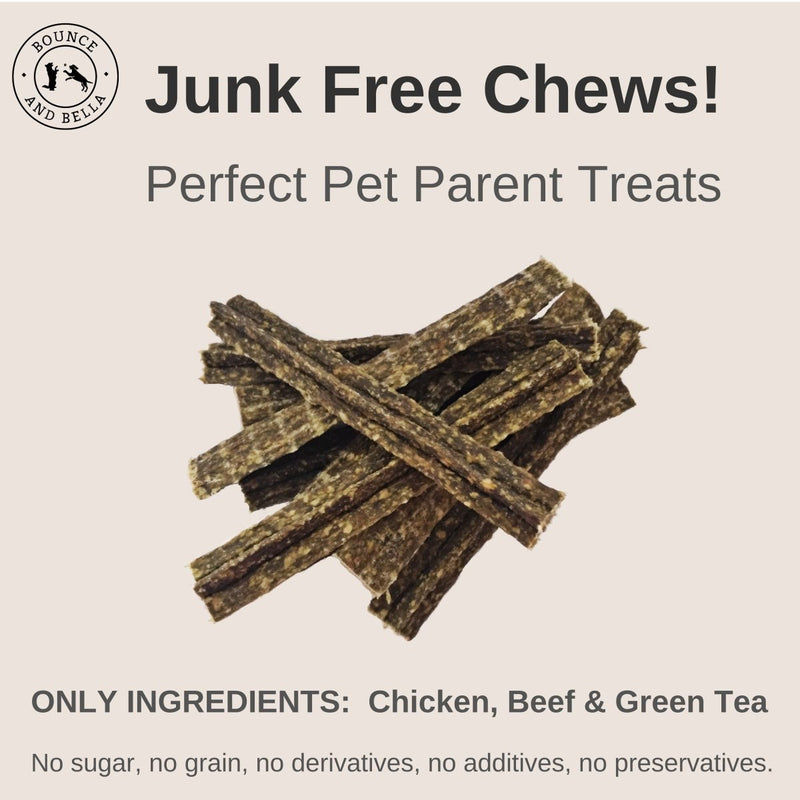 Only Ingredients: Chicken, Beef & Green Tea Extracts