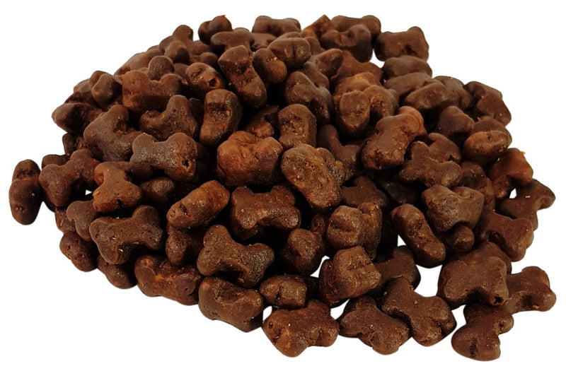 A pile of Grain Free Poultry Training Treats for Dogs. 
