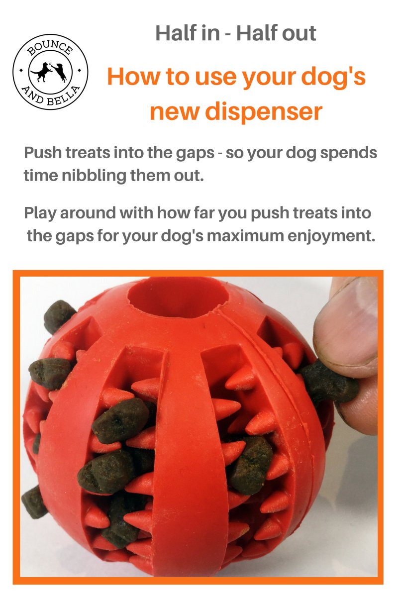 Dog Treat Dispenser Toy and Grain-Free treats