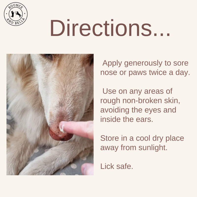 Nose paw balm-directions