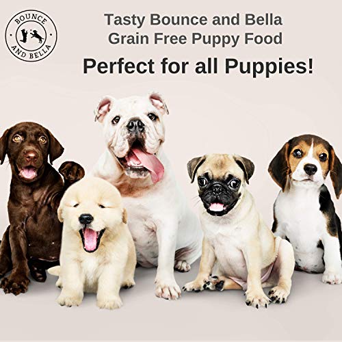Tasty Bounce and Bella Grain Free Puppy Food. Perfect for all Puppies!